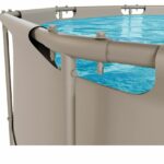 VirtuFit Fémvázas medence vízszűrővel 305x76cm - bézs