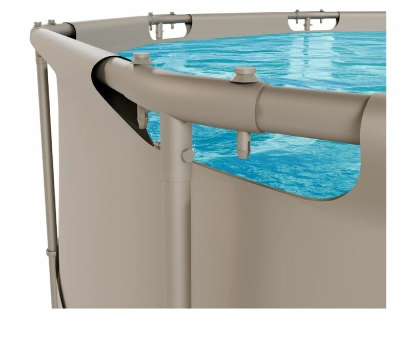 VirtuFit Fémvázas medence vízszűrővel 305x76cm - bézs