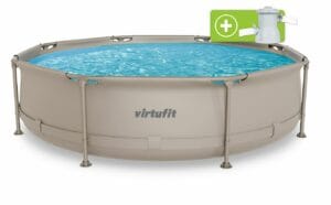 Fémvázas medence vízszűrővel 305x76cm - bézs