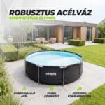 VirtuFit Fémvázas medence vízszűrővel 366x100cm