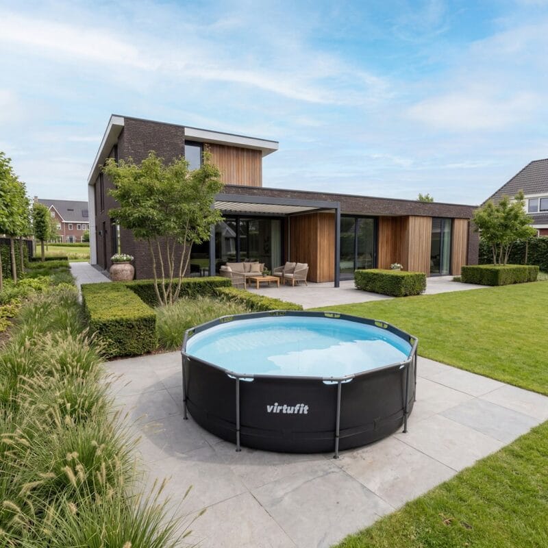VirtuFit Fémvázas medence vízszűrővel 366x100cm