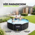 VirtuFit Fémvázas medence vízszűrővel 366x100cm