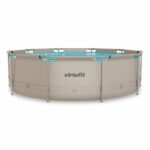 VirtuFit Fémvázas medence vízszűrővel 366x100cm - bézs