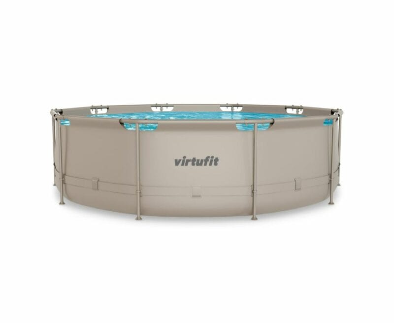 VirtuFit Fémvázas medence vízszűrővel 366x100cm - bézs