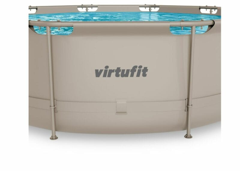 VirtuFit Fémvázas medence vízszűrővel 366x100cm - bézs