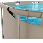 VirtuFit Fémvázas medence vízszűrővel 366x100cm - bézs