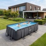 VirtuFit Fémvázas medence vízszűrővel 400×200×122cm