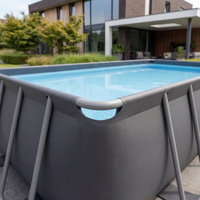 VirtuFit Fémvázas medence vízszűrővel 400×200×122cm