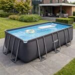 VirtuFit Fémvázas medence vízszűrővel 400×200×122cm