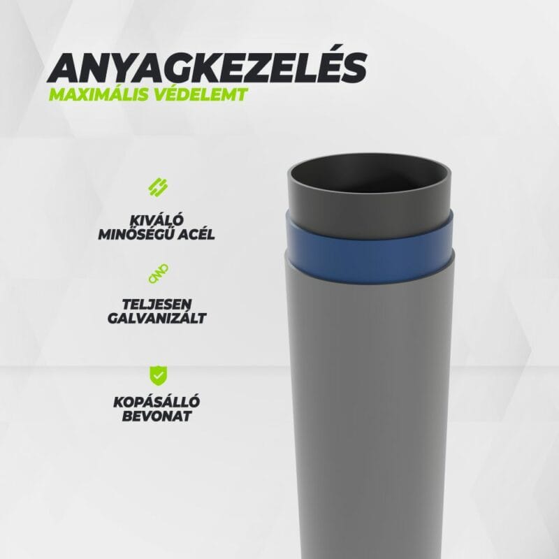VirtuFit Fémvázas medence vízszűrővel 400×200×122cm