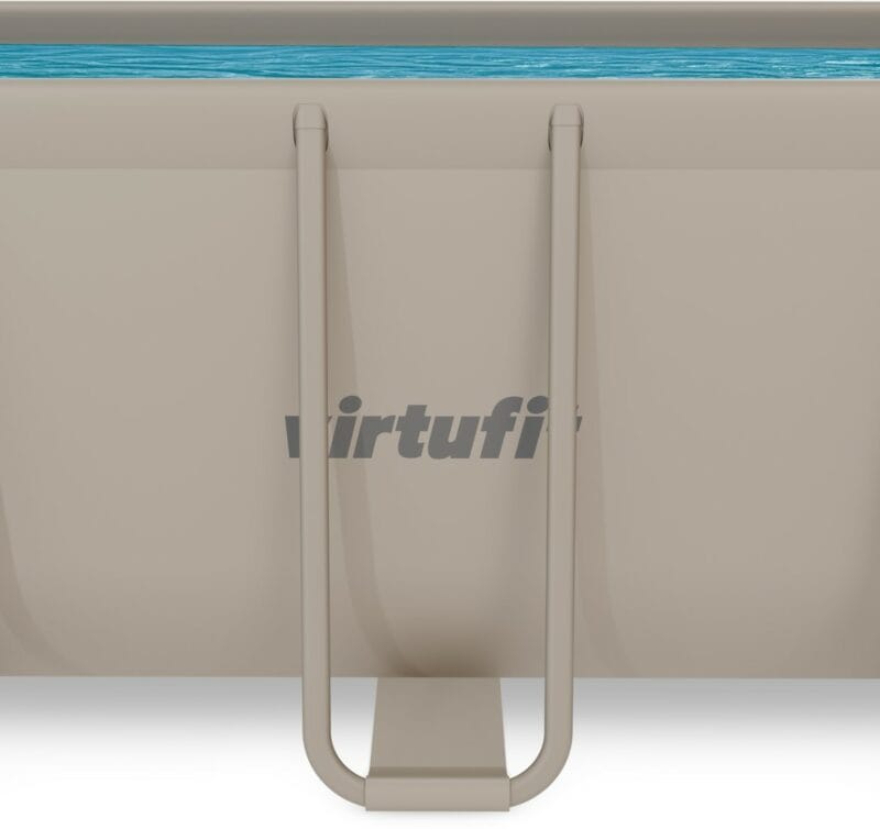 VirtuFit Fémvázas medence vízszűrővel 400×200×122cm - bézs