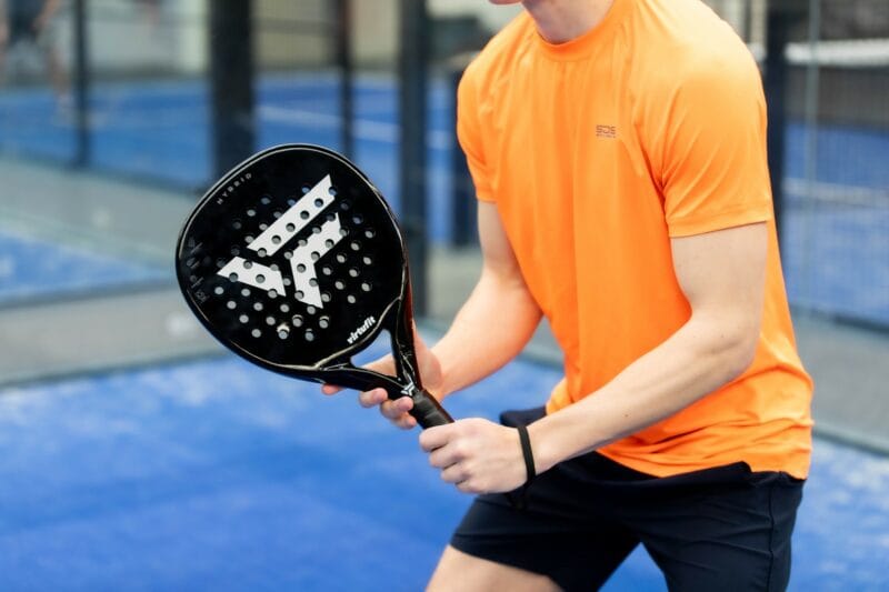 VirtuFit Hybrid Padel ütő - ezüstös fekete