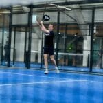 VirtuFit Hybrid Padel ütő - ezüstös fekete