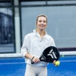 VirtuFit Hybrid Padel ütő - ezüstös fekete