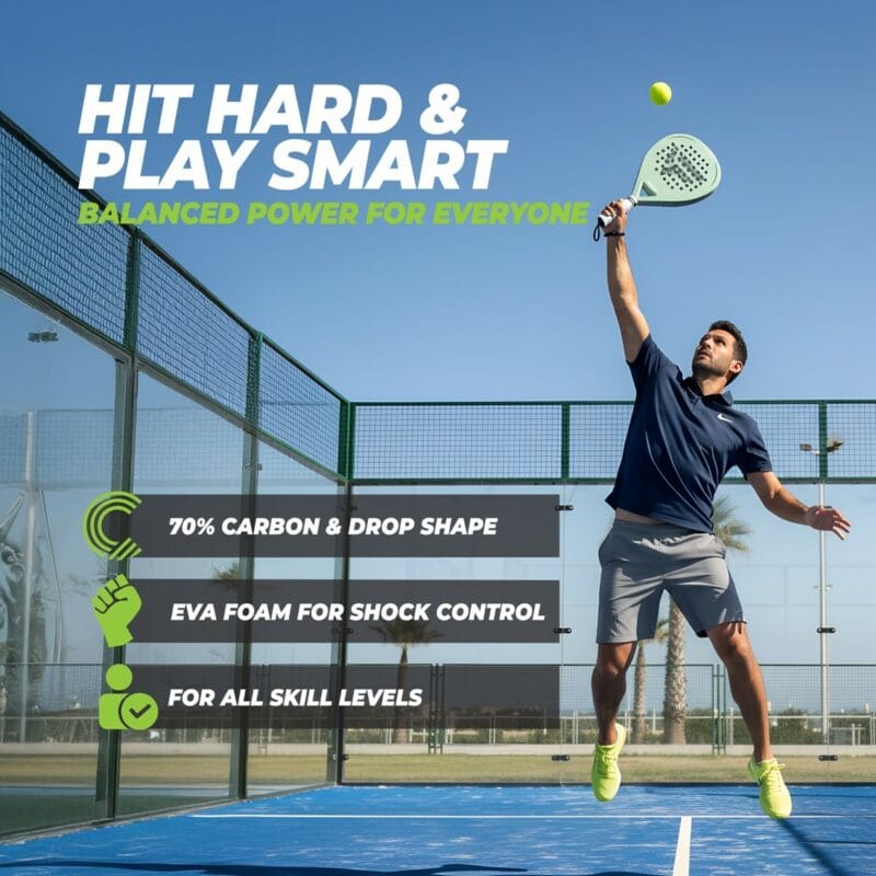 VirtuFit Hybrid Padel ütő - mentazöld