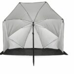 VirtuFit Nagyméretű strand napernyő szélvédővel - 180cm - fekete