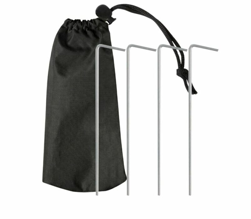 VirtuFit Nagyméretű strand napernyő szélvédővel - 180cm - fekete