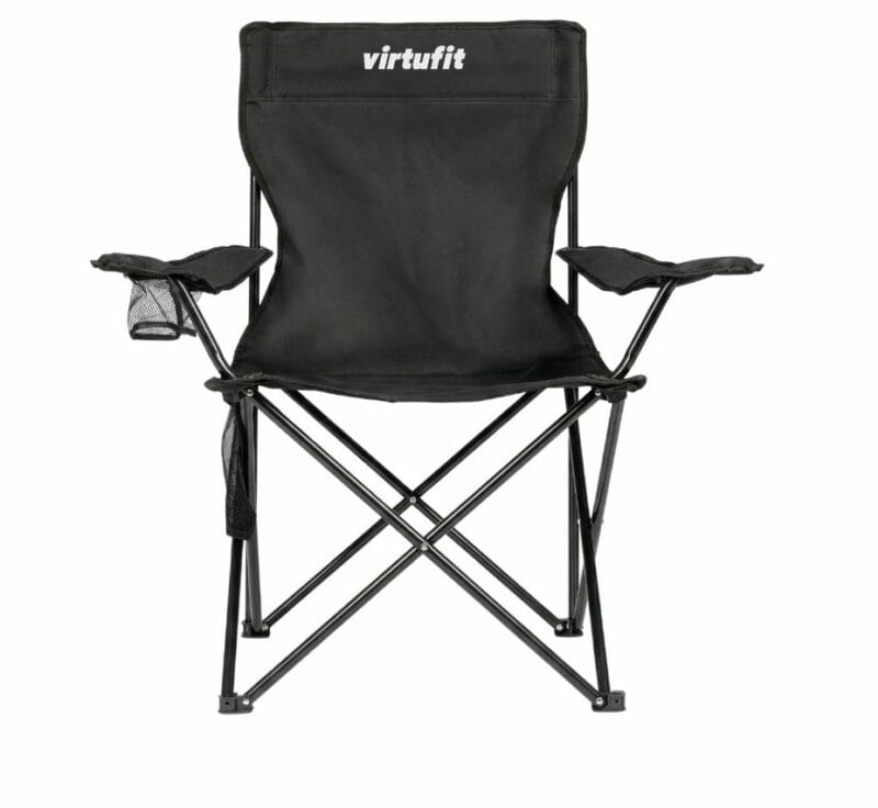VirtuFit Összecsukható kemping fotel hordtáskával - fekete