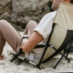 VirtuFit Összecsukható strandfotel - fekete