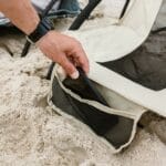 VirtuFit Összecsukható strandfotel - fekete