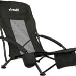 VirtuFit Összecsukható strandfotel - fekete