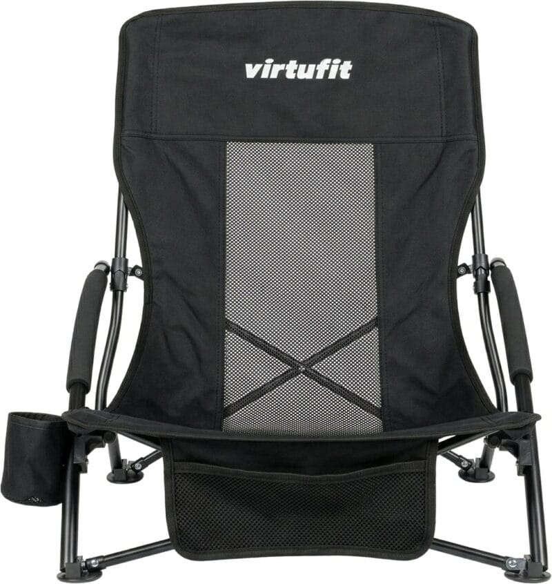 VirtuFit Összecsukható strandfotel - fekete