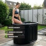 VirtuFit Oval Ice Bath 500 literes ovális jégkád antracit