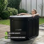 VirtuFit Oval Ice Bath 500 literes ovális jégkád antracit