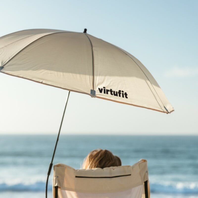 VirtuFit Univerzális napernyő kemping fotelhez - fekete