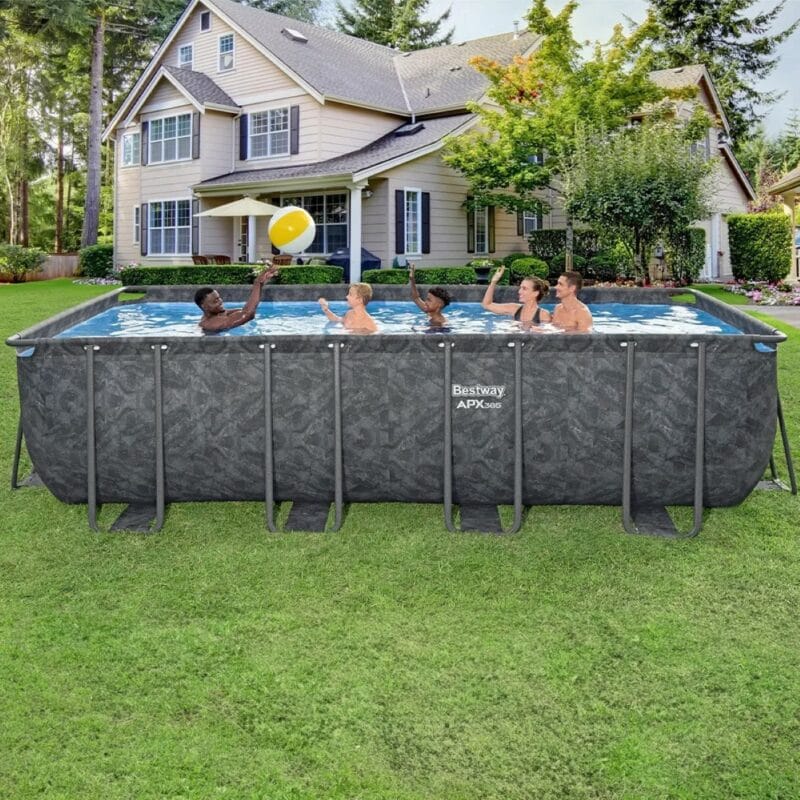 Bestway APX 365 négyévszakos szögletes fémvázas medence kiegészítőkkel 549x274x132cm
