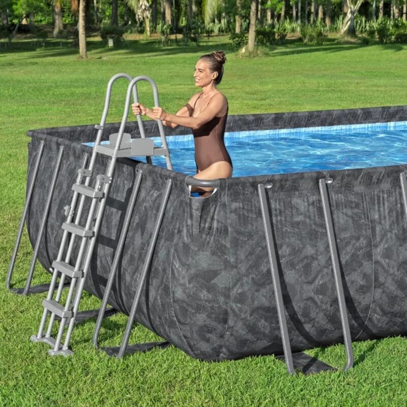 Bestway APX 365 négyévszakos szögletes fémvázas medence kiegészítőkkel 732x366x132cm