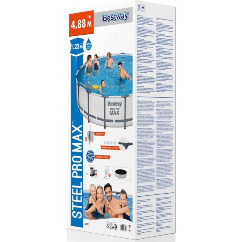 Bestway Steel Pro Max fémvázas medence 488x122 cm