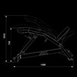 ATX Curved Incline Bench állítható ívelt ferdepad