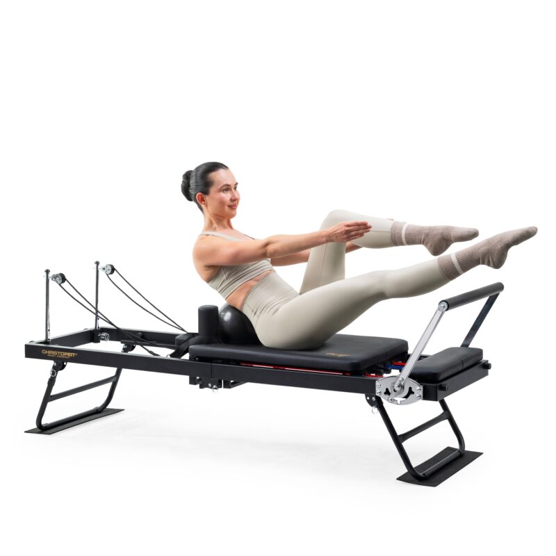 Christopeit sport Pilates Reformer 2000 összecsukható acélvázas kialakításban